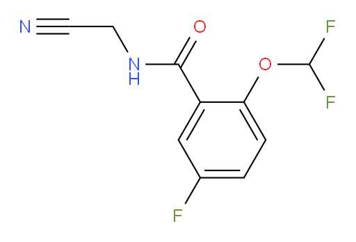N-(cyanomethyl)-2-(difluoromethoxy)-5-fluorobenzamide