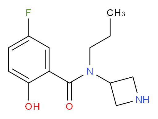 N-(azetidin-3-yl)-5-fluoro-2-hydroxy-N-propylbenzamide