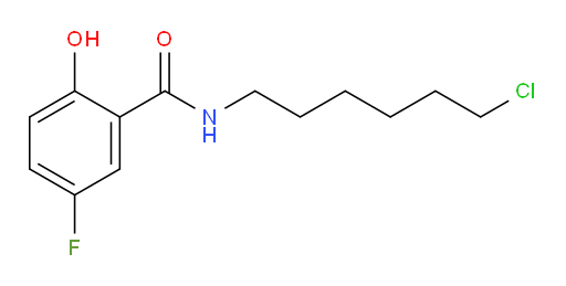 N-(6-chlorohexyl)-5-fluoro-2-hydroxybenzamide