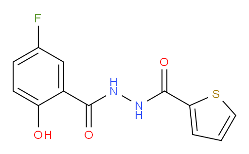 N'-(5-fluoro-2-hydroxybenzoyl)thiophene-2-carbohydrazide