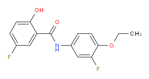 N-(4-ethoxy-3-fluorophenyl)-5-fluoro-2-hydroxybenzamide