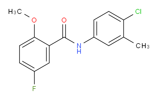 N-(4-chloro-3-methylphenyl)-5-fluoro-2-methoxybenzamide