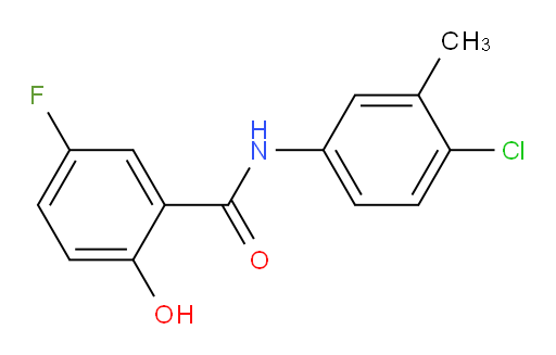 N-(4-chloro-3-methylphenyl)-5-fluoro-2-hydroxybenzamide