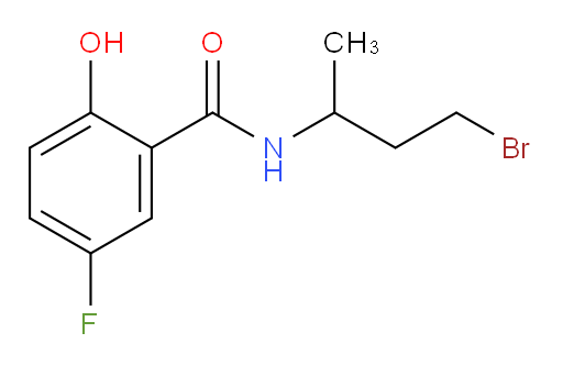 N-(4-bromobutan-2-yl)-5-fluoro-2-hydroxybenzamide
