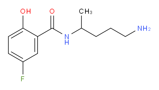 N-(5-aminopentan-2-yl)-5-fluoro-2-hydroxybenzamide