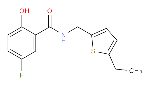 N-((5-ethylthiophen-2-yl)methyl)-5-fluoro-2-hydroxybenzamide