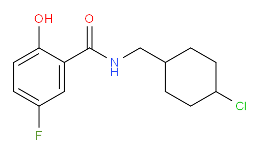 N-((4-chlorocyclohexyl)methyl)-5-fluoro-2-hydroxybenzamide