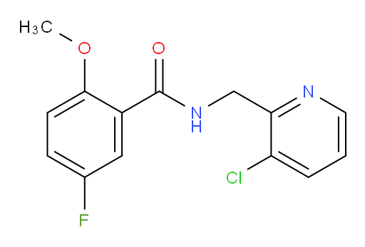 N-((3-chloropyridin-2-yl)methyl)-5-fluoro-2-methoxybenzamide