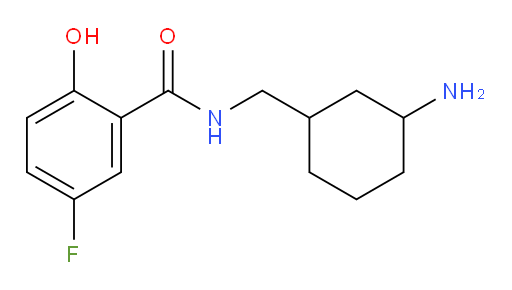 N-((3-aminocyclohexyl)methyl)-5-fluoro-2-hydroxybenzamide