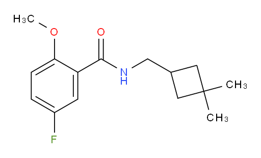 N-((3,3-dimethylcyclobutyl)methyl)-5-fluoro-2-methoxybenzamide