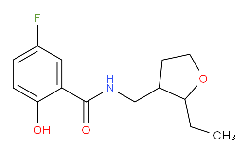 N-((2-ethyltetrahydrofuran-3-yl)methyl)-5-fluoro-2-hydroxybenzamide