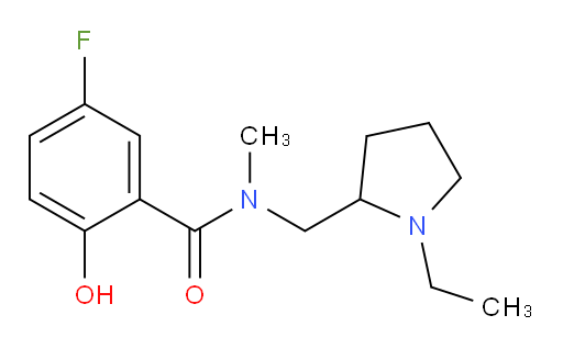 N-((1-ethylpyrrolidin-2-yl)methyl)-5-fluoro-2-hydroxy-N-methylbenzamide