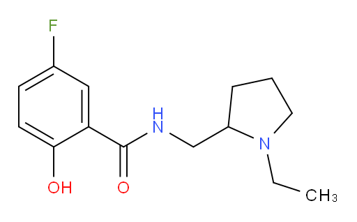 N-((1-ethylpyrrolidin-2-yl)methyl)-5-fluoro-2-hydroxybenzamide