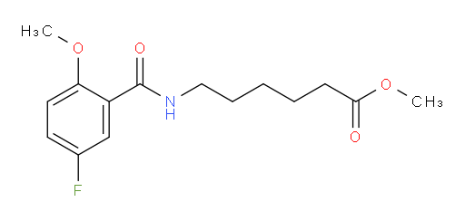 methyl 6-(5-fluoro-2-methoxybenzamido)hexanoate