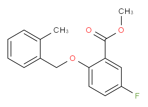 methyl 5-fluoro-2-((2-methylbenzyl)oxy)benzoate