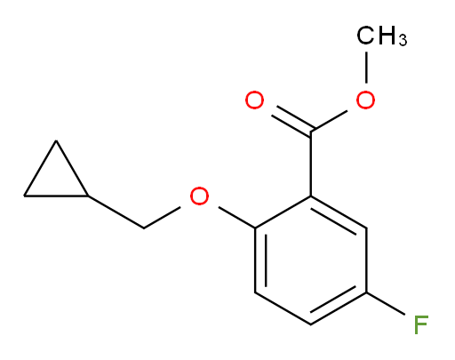 methyl 2-(cyclopropylmethoxy)-5-fluorobenzoate