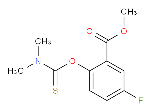methyl 2-((dimethylcarbamothioyl)oxy)-5-fluorobenzoate