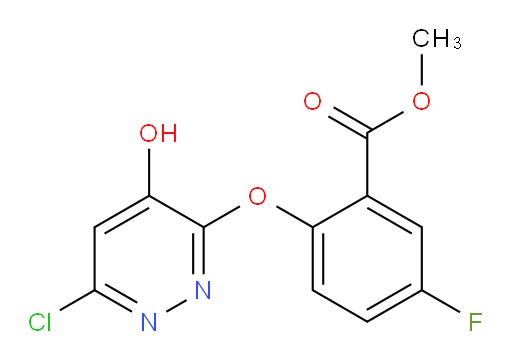 methyl 2-((6-chloro-4-hydroxypyridazin-3-yl)oxy)-5-fluorobenzoate