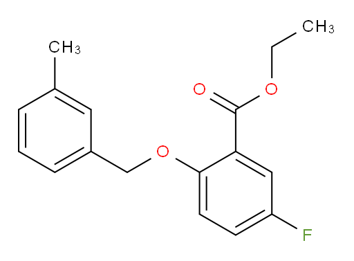 ethyl 5-fluoro-2-((3-methylbenzyl)oxy)benzoate
