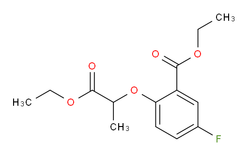 ethyl 2-((1-ethoxy-1-oxopropan-2-yl)oxy)-5-fluorobenzoate