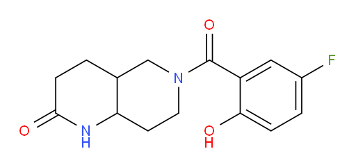 6-(5-fluoro-2-hydroxybenzoyl)octahydro-1,6-naphthyridin-2(1H)-one