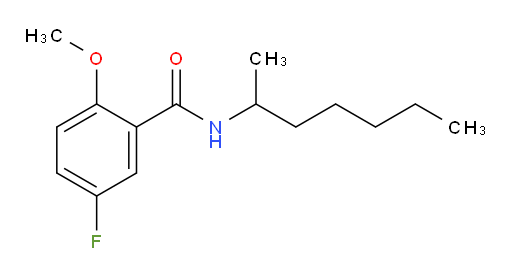 5-fluoro-N-(heptan-2-yl)-2-methoxybenzamide