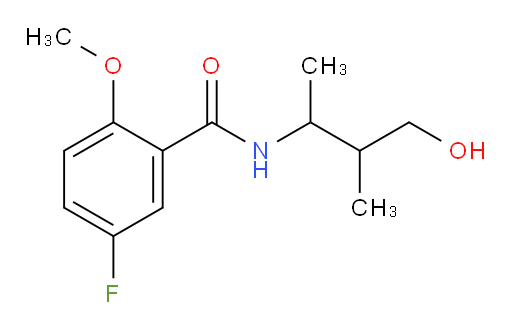 5-fluoro-N-(4-hydroxy-3-methylbutan-2-yl)-2-methoxybenzamide