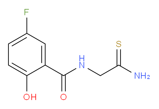 N-(2-amino-2-thioxoethyl)-5-fluoro-2-hydroxybenzamide