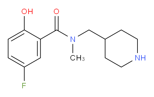 5-fluoro-2-hydroxy-N-methyl-N-(piperidin-4-ylmethyl)benzamide