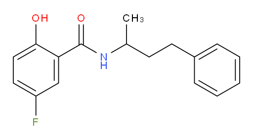 5-fluoro-2-hydroxy-N-(4-phenylbutan-2-yl)benzamide
