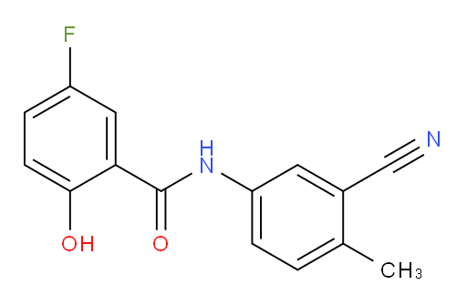 N-(3-cyano-4-methylphenyl)-5-fluoro-2-hydroxybenzamide