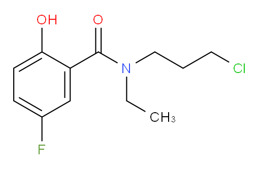 N-(3-chloropropyl)-N-ethyl-5-fluoro-2-hydroxybenzamide
