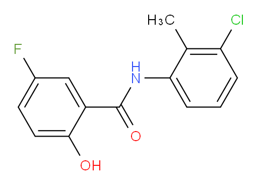N-(3-chloro-2-methylphenyl)-5-fluoro-2-hydroxybenzamide