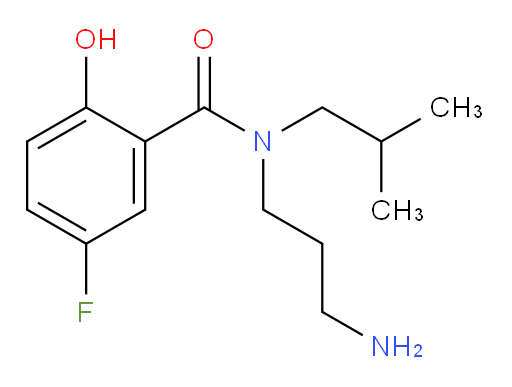 N-(3-aminopropyl)-5-fluoro-2-hydroxy-N-isobutylbenzamide
