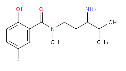 N-(3-amino-4-methylpentyl)-5-fluoro-2-hydroxy-N-methylbenzamide
