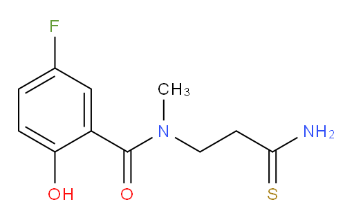 N-(3-amino-3-thioxopropyl)-5-fluoro-2-hydroxy-N-methylbenzamide