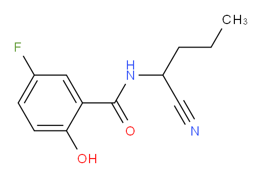 N-(1-cyanobutyl)-5-fluoro-2-hydroxybenzamide