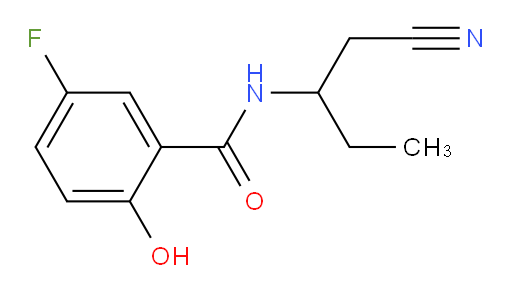 N-(1-cyanobutan-2-yl)-5-fluoro-2-hydroxybenzamide