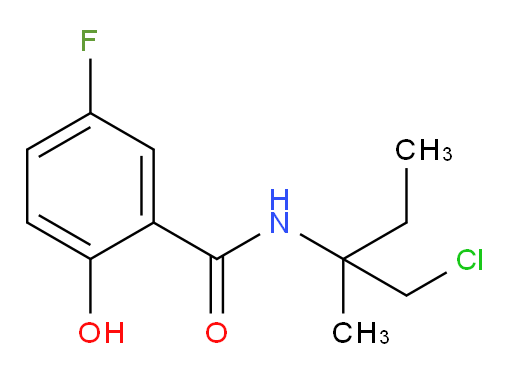 N-(1-chloro-2-methylbutan-2-yl)-5-fluoro-2-hydroxybenzamide