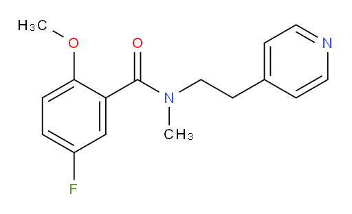 5-fluoro-2-methoxy-N-methyl-N-(2-(pyridin-4-yl)ethyl)benzamide