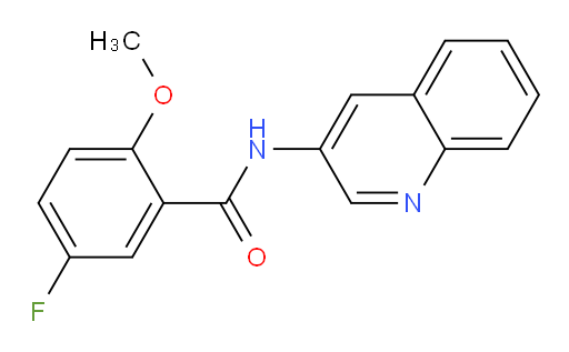 5-fluoro-2-methoxy-N-(quinolin-3-yl)benzamide