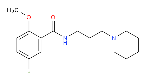 5-fluoro-2-methoxy-N-(3-(piperidin-1-yl)propyl)benzamide