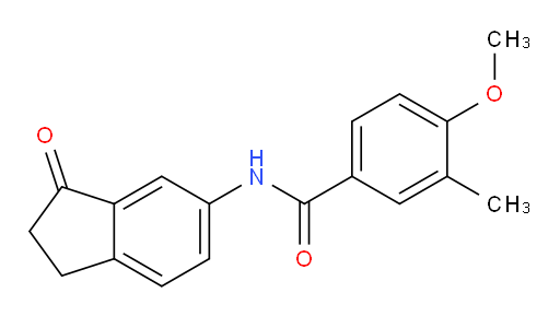 4-methoxy-3-methyl-N-(3-oxo-2,3-dihydro-1H-inden-5-yl)benzamide