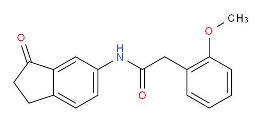 2-(2-methoxyphenyl)-N-(3-oxo-2,3-dihydro-1H-inden-5-yl)acetamide