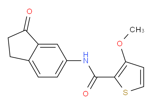 3-methoxy-N-(3-oxo-2,3-dihydro-1H-inden-5-yl)thiophene-2-carboxamide