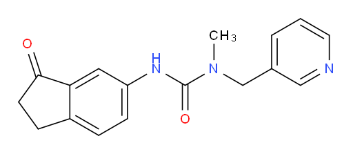 1-methyl-3-(3-oxo-2,3-dihydro-1H-inden-5-yl)-1-(pyridin-3-ylmethyl)urea