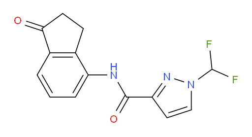 1-(difluoromethyl)-N-(1-oxo-2,3-dihydro-1H-inden-4-yl)-1H-pyrazole-3-carboxamide