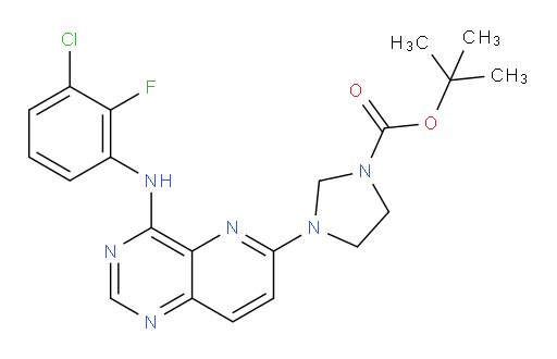 tert-butyl 3-(4-((3-chloro-2-fluorophenyl)amino)pyrido[3,2-d]pyrimidin-6-yl)imidazolidine-1-carboxylate
