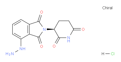 (S)-2-(2,6-dioxopiperidin-3-yl)-4-hydrazinylisoindoline-1,3-dione hydrochloride