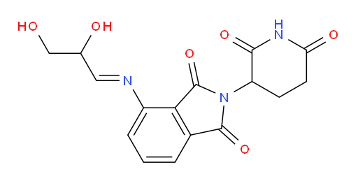 (E)-4-((2,3-dihydroxypropylidene)amino)-2-(2,6-dioxopiperidin-3-yl)isoindoline-1,3-dione